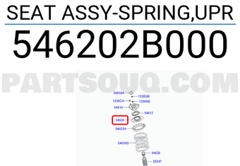 Hyundai / KIA 546202B000 SEAT ASSY-SPRING,UPR