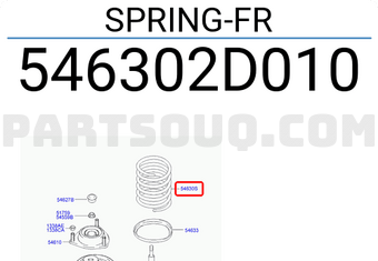 Hyundai / KIA 546302D010 SPRING-FR