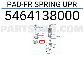Hyundai / KIA 5464138000 PAD-FR SPRING UPR