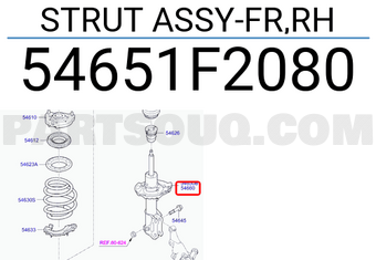 Hyundai / KIA 54651F2080 STRUT ASSY-FR,RH