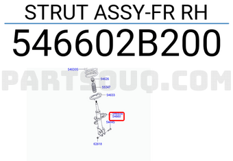 Hyundai / KIA 546602B200 STRUT ASSY-FR RH