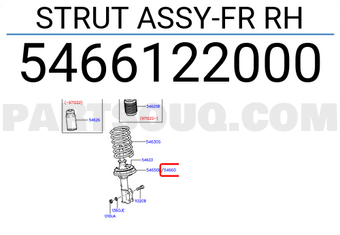 Hyundai / KIA 5466122000 STRUT ASSY-FR RH
