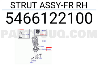 Hyundai / KIA 5466122100 STRUT ASSY-FR RH