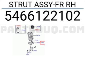 Hyundai / KIA 5466122102 STRUT ASSY-FR RH