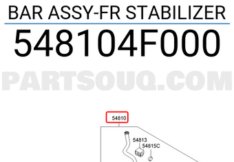 Hyundai / KIA 548104F000 BAR ASSY-FR STABILIZER