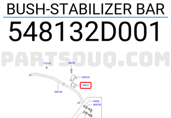 Hyundai / KIA 548132D001 BUSH-STABILIZER BAR