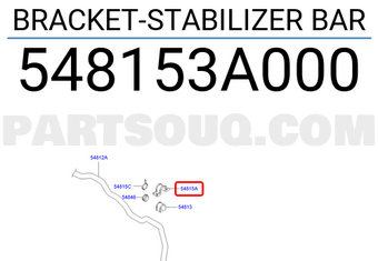 Hyundai / KIA 548153A000 BRACKET-STABILIZER BAR