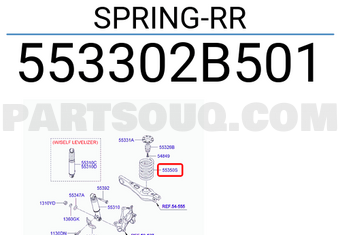 Hyundai / KIA 553302B501 SPRING-RR
