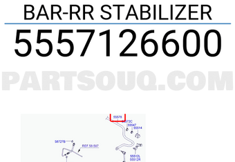 Hyundai / KIA 5557126600 BAR-RR STABILIZER