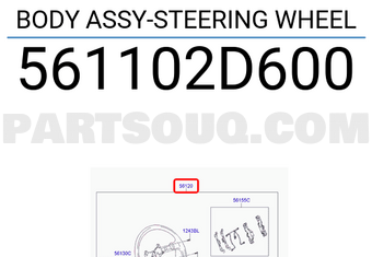 Hyundai / KIA 561102D600 BODY ASSY-STEERING WHEEL