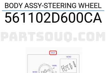 Hyundai / KIA 561102D600CA BODY ASSY-STEERING WHEEL