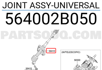 Hyundai / KIA 564002B050 JOINT ASSY-UNIVERSAL