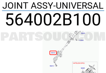 Hyundai / KIA 564002B100 JOINT ASSY-UNIVERSAL