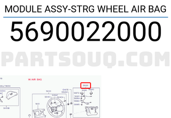 Hyundai / KIA 5690022000 MODULE ASSY-STRG WHEEL AIR BAG
