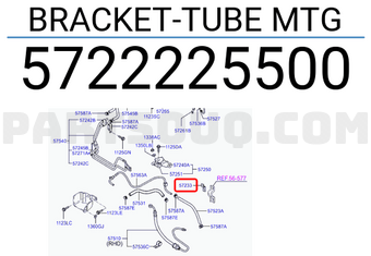 Hyundai / KIA 5722225500 BRACKET-TUBE MTG