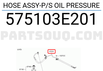 Hyundai / KIA 575103E201 HOSE ASSY-P/S OIL PRESSURE