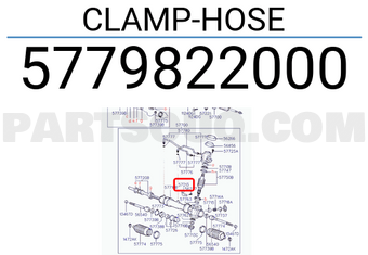 Hyundai / KIA 5779822000 CLAMP-HOSE