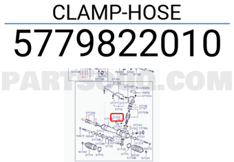 Hyundai / KIA 5779822010 CLAMP-HOSE