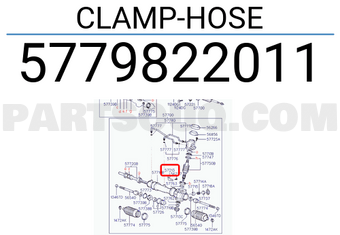 Hyundai / KIA 5779822011 CLAMP-HOSE