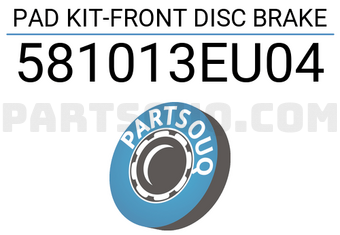 Hyundai / KIA 581013EU04 PAD KIT-FRONT DISC BRAKE