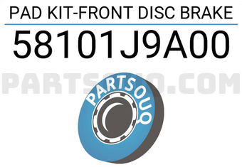 Hyundai / KIA 58101J9A00 PAD KIT-FRONT DISC BRAKE