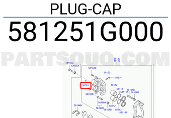Hyundai / KIA 581251G000 PLUG-CAP