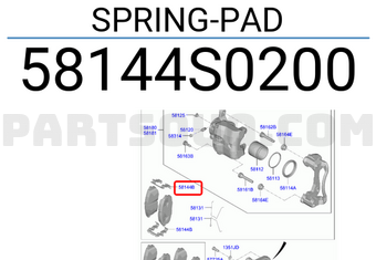 Hyundai / KIA 58144S0200 SPRING-PAD