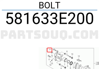 Hyundai / KIA 581633E200 BOLT