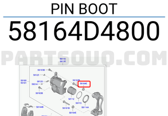 Hyundai / KIA 58164D4800 PIN BOOT