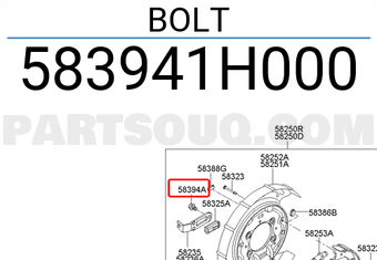 Hyundai / KIA 583941H000 BOLT