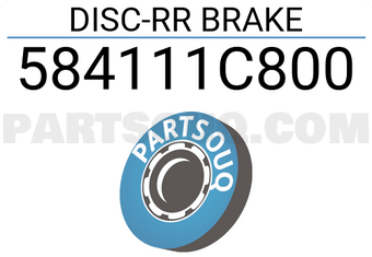 Hyundai / KIA 584111C800 DISC-RR BRAKE