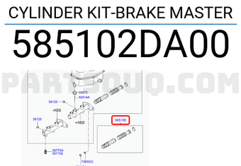 Hyundai / KIA 585102DA00 CYLINDER KIT-BRAKE MASTER