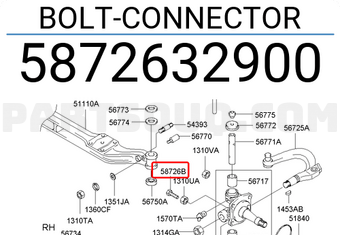 Hyundai / KIA 5872632900 BOLT-CONNECTOR