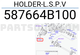 Hyundai / KIA 587664B100 HOLDER-L.S.P.V