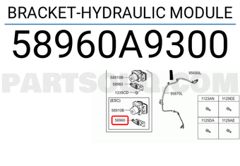 Hyundai / KIA 58960A9300 BRACKET-HYDRAULIC MODULE