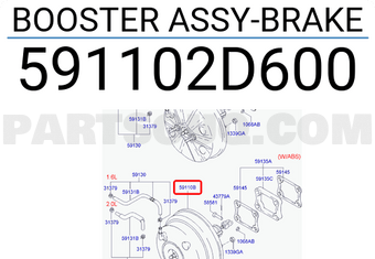 Hyundai / KIA 591102D600 BOOSTER ASSY-BRAKE