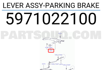 Hyundai / KIA 5971022100 LEVER ASSY-PARKING BRAKE