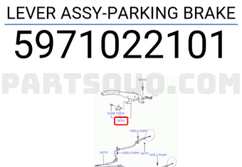 Hyundai / KIA 5971022101 LEVER ASSY-PARKING BRAKE