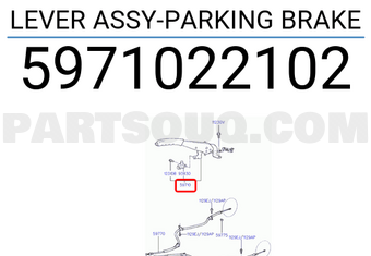 Hyundai / KIA 5971022102 LEVER ASSY-PARKING BRAKE