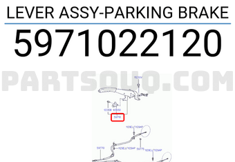 Hyundai / KIA 5971022120 LEVER ASSY-PARKING BRAKE