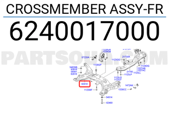 Hyundai / KIA 6240017000 ENSEMBLE TRAVERSE AVANT