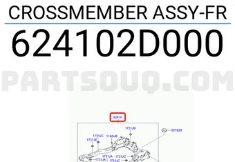 Hyundai / KIA 624102D000 CROSSMEMBER ASSY-FR