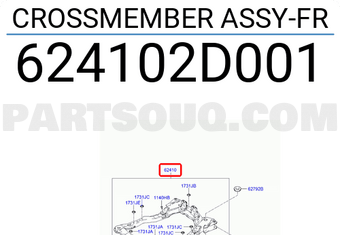 Hyundai / KIA 624102D001 CROSSMEMBER ASSY-FR
