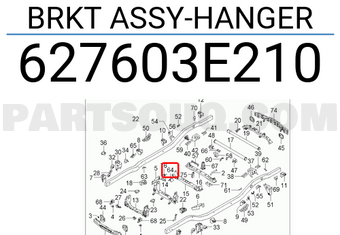 Hyundai / KIA 627603E210 BRKT ASSY-HANGER