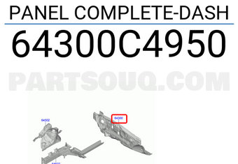 Hyundai / KIA 64300C4950 PANEL COMPLETE-DASH