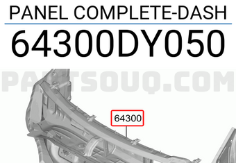 Hyundai / KIA 64300DY050 PANEL COMPLETE-DASH