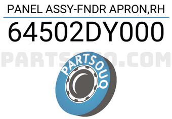 Hyundai / KIA 64502DY000 PANEL ASSY-FNDR APRON,RH