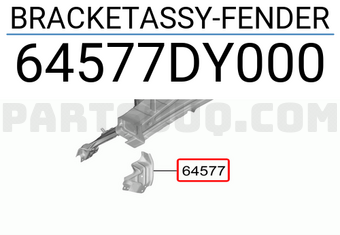 Hyundai / KIA 64577DY000 BRACKETASSY-FENDER