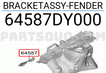 Hyundai / KIA 64587DY000 BRACKETASSY-FENDER