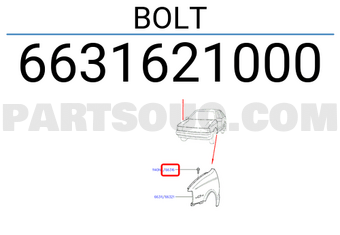Hyundai / KIA 6631621000 BOLT
